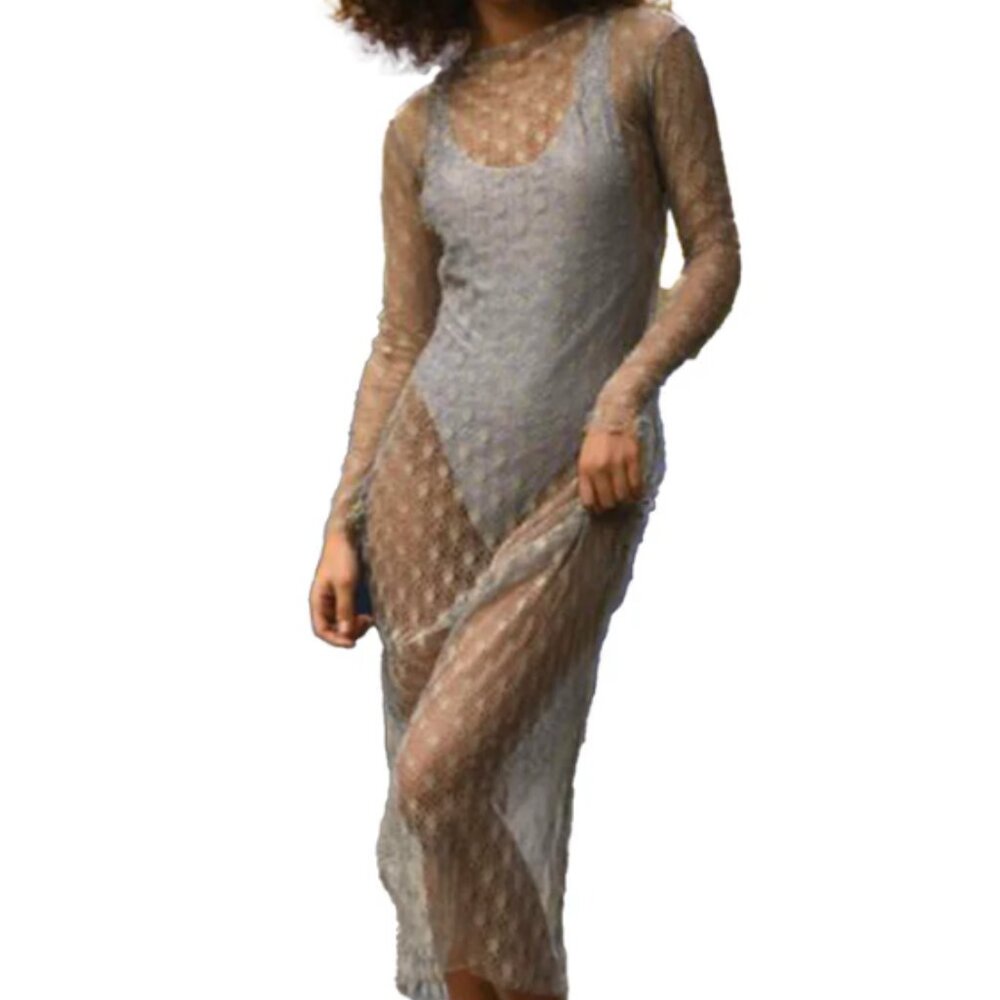 -Agua Bendita Cobra Maxi Swimsuit and coverup Set